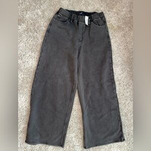 GAP Washed Charcoal Elastic Waist Sweatpant Jeans